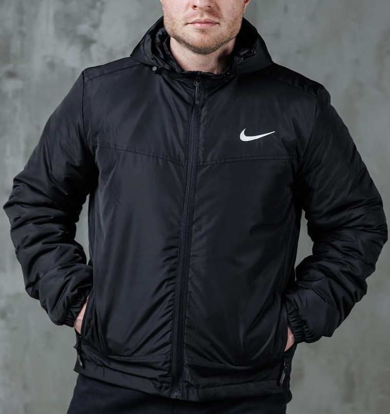 Чоловіча куртка Nike весна-осінь демісезонна із плащівки Canada. Живе фото (Лого вишивка!), фото 1