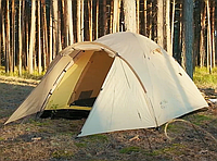 Палатка туристическая двухслойная, Палатки 3-местные с тамбуром для кемпинга, Палатки водонепроницаемые Tramp
