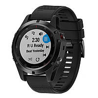 Ремінець для Garmin Fenix 3, 5X, 6X, 7X, 8-51 мм. Гармін Фенікс (QuickFit чорний)