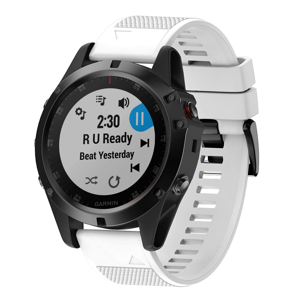 Ремінець для Garmin Forerunner 935 / 945 / Fenix 5 / 5 Plus / 6 / 6Pro / Fenix 7 QuickFit (білий)