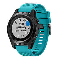 Ремінець для Garmin Fenix 3, 5X, 6X, 7X, 8-51 мм. Гармін Фенікс (QuickFit морська хвиля)