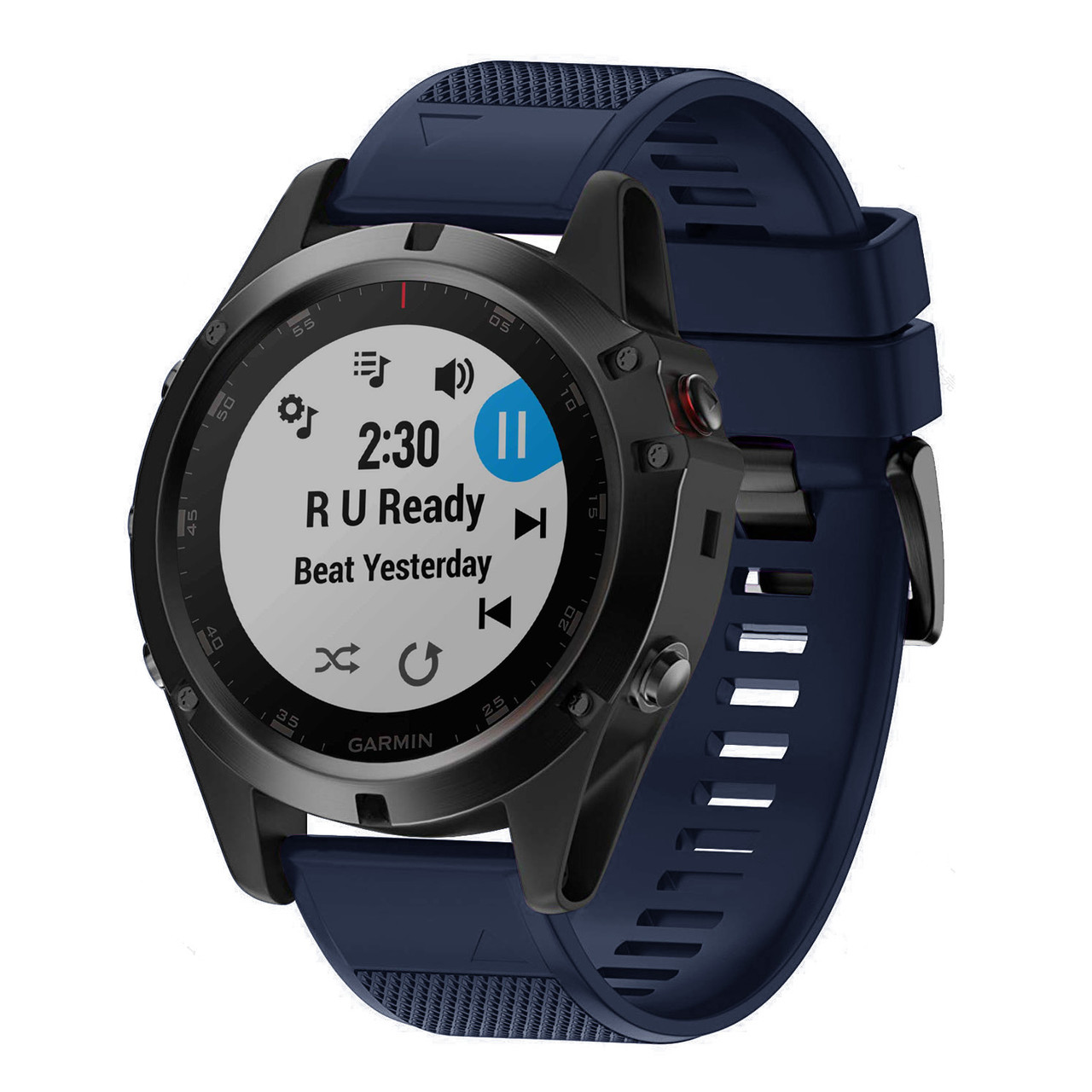 Ремінець для Garmin Forerunner 935 / 945 / Fenix 5 / 5 Plus / 6 / 6Pro / Fenix 7 QuickFit (темно-синій)