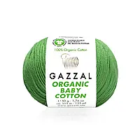 Gazzal ORGANIC BABY COTTON (Газзал Органiк Бейбi Котон) № 440 розмарин (Пряжа 100% органічна бавовна)