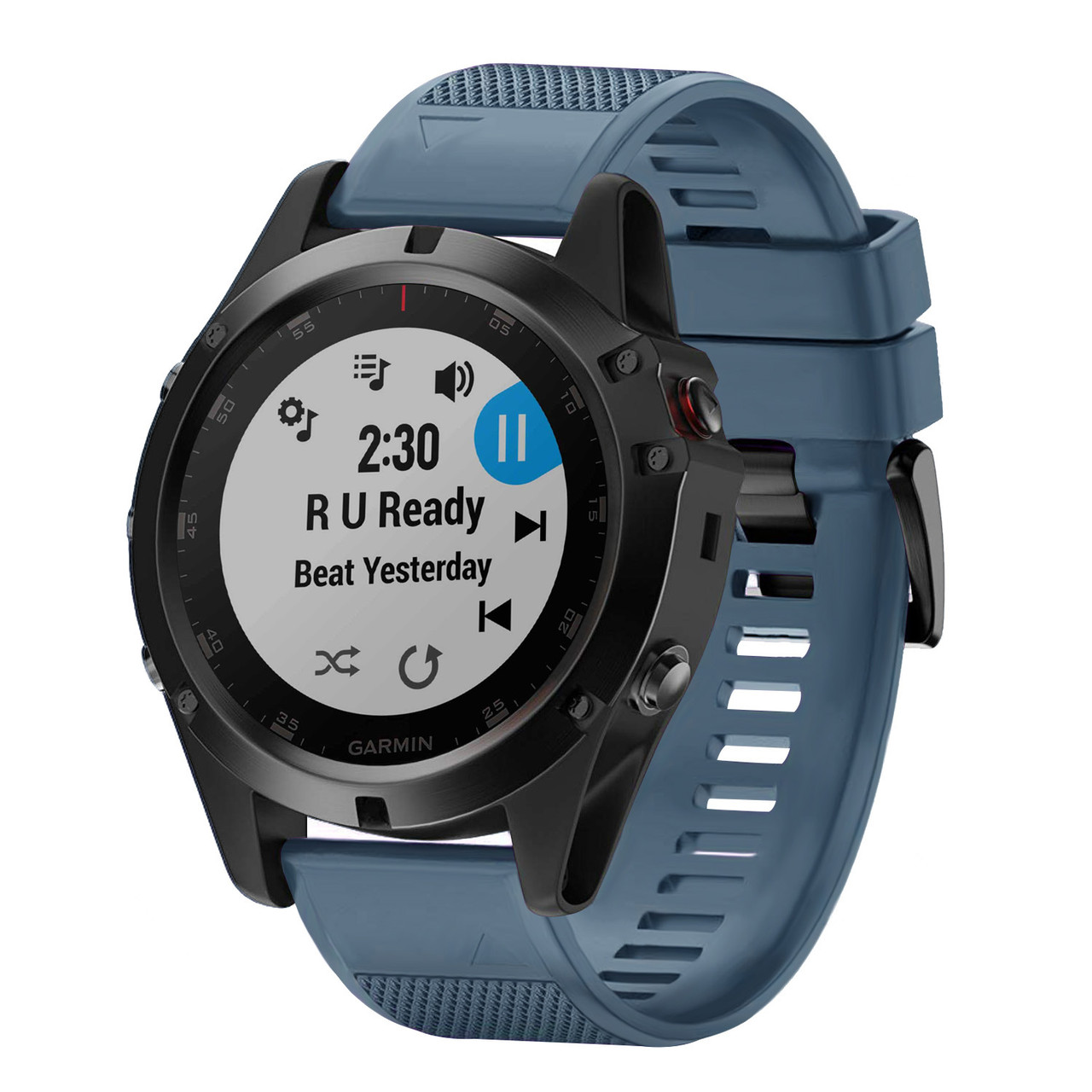 Ремінець для Garmin Fenix 3, 5X, Гармін Фенікс (QuickFit темно-сірий)