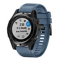 Ремінець для Garmin Fenix 3, 5X, 6X, 7X, 8-51 мм. Гармін Фенікс (QuickFit темно-сірий)