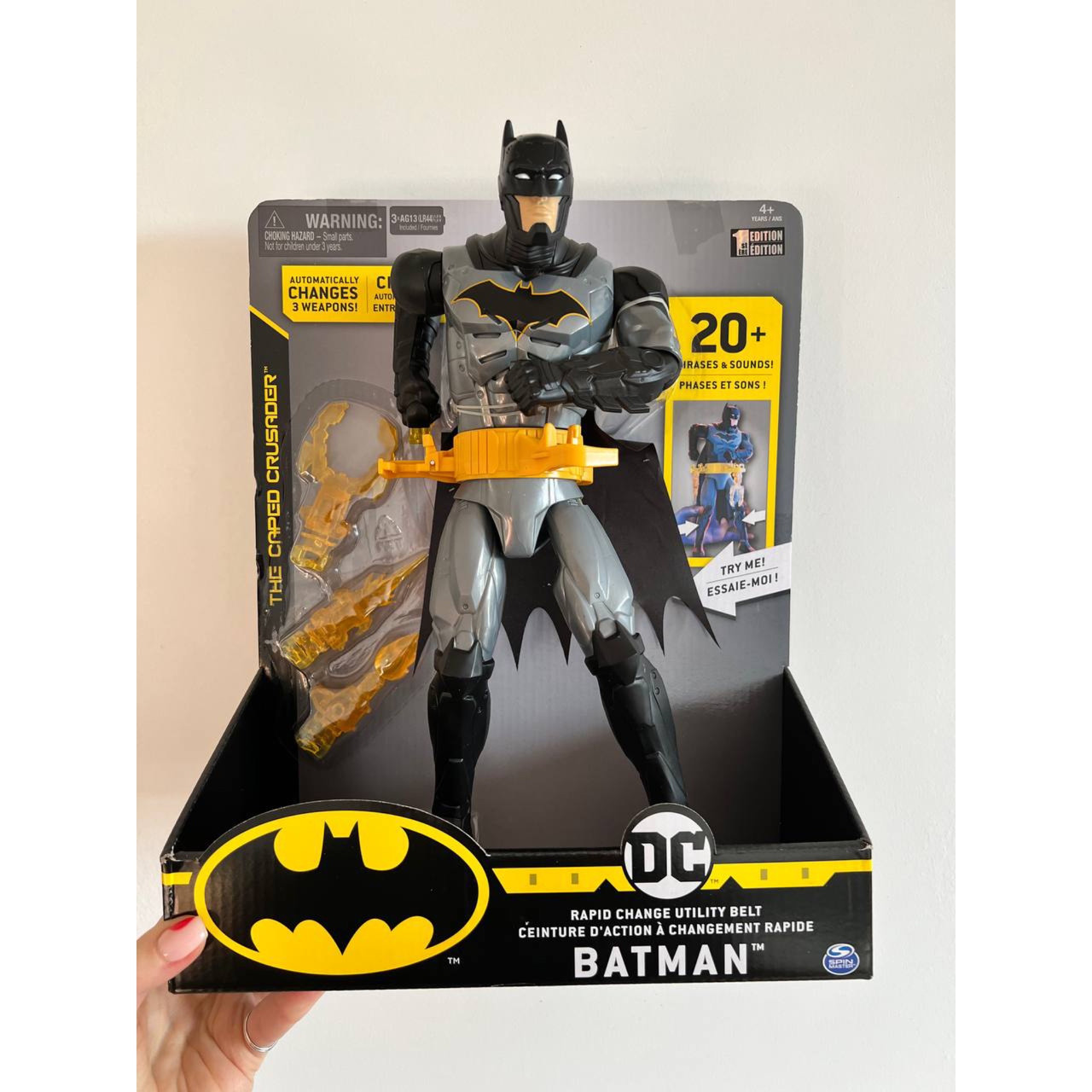 Детская игрушка фигурка Бэтмен со световыми и звуковыми эффектами, игрушка Batman с музыкой и подсветкой - фото 5 - id-p1815843881