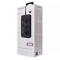 Мережевий фільтр Proove Power Socket PD-03 (3 розетки + 5 USB + 1 Type-C 20W) 2М, фото 5