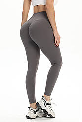 Лосини з ефектом пуш-ап M, Сірий (Нейлон)