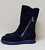 STTOPA зима. Розміри 41-43.  Чоботи Уги з натуральної шкіри. 278-4143 Сині, фото 3