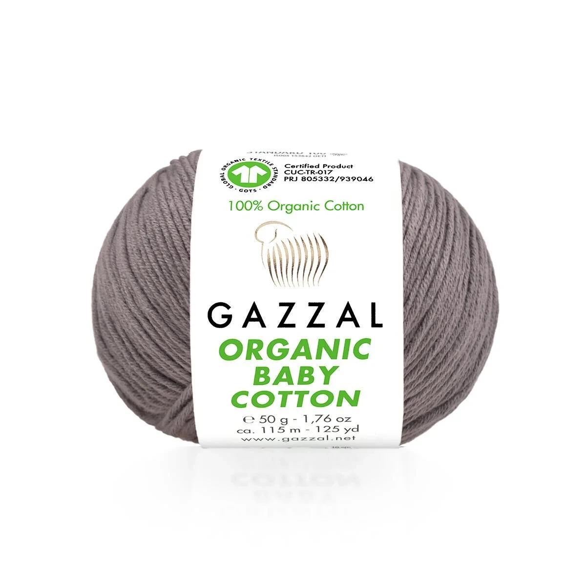 Gazzal ORGANIC BABY COTTON (Газзал Органiк Бейбi Котон) № 452 (Пряжа 100% органічна бавовна), фото 1