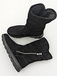 STTOPA зима. Висота 25 см. Розміри 41,42,43,44. Уги чоботи великих розмірів шкіряні. 278-4045 Чорні