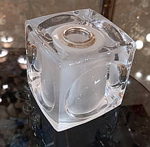 Скляний плафон для світильника прозоро-білий, фото 2