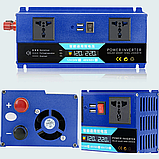 SMART інвертор 2800W 12/24V з 2хUSB, 2 розетки та активним охолодженням, Автомобільний перетворювач струму, фото 6