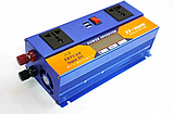 SMART інвертор 2800W 12/24V з 2хUSB, 2 розетки та активним охолодженням, Автомобільний перетворювач струму, фото 9