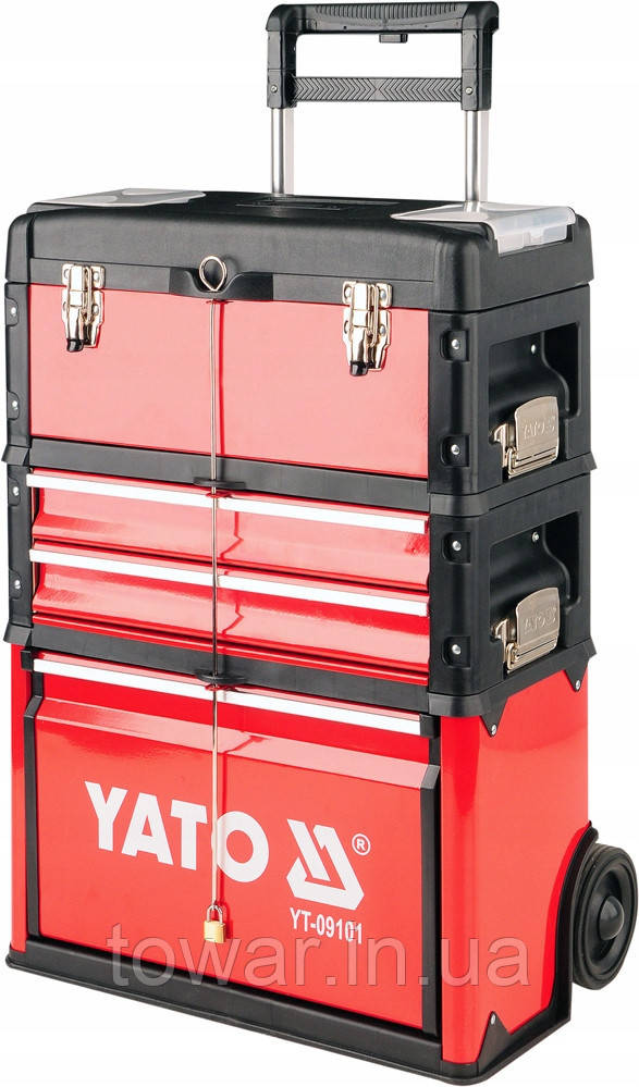 Набор инструментов YATO YT-09101 3-КОМПЛЕКТНАЯ ИНСТРУМЕНТАЛЬНАЯ ТЕЛЕЖКА