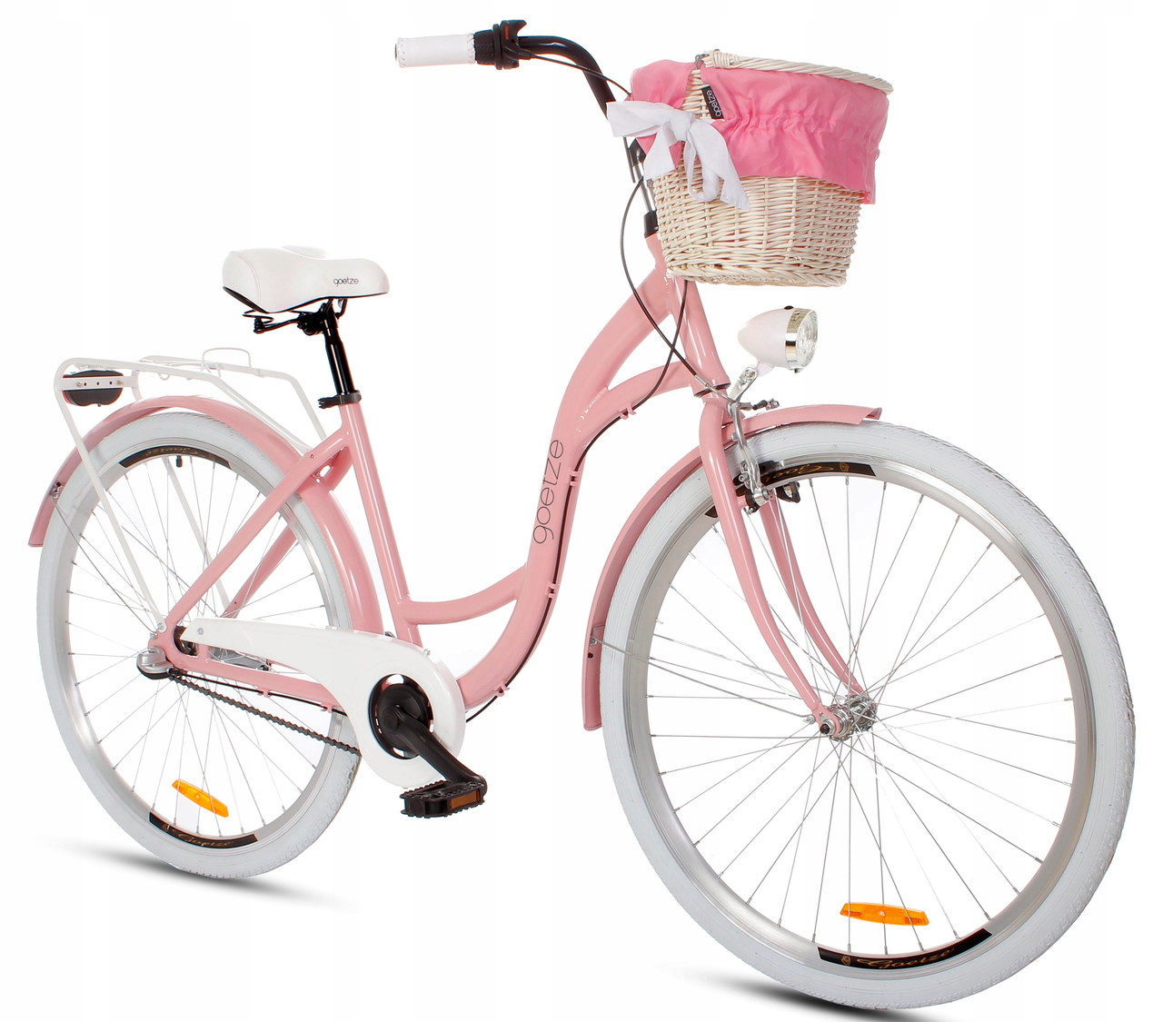 Велосипед Goetze Style 28" рожевий 3 передачі + фара і кошика в Подарунок