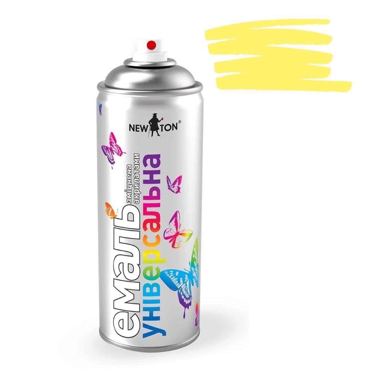 Емаль 1016 Лимонно-жовта універсальна аерозоль 400мл NewTon
