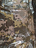 Дощовик якісний піксельний із проклеяними швами капюшоном на кнопках Великий розмір, фото 3