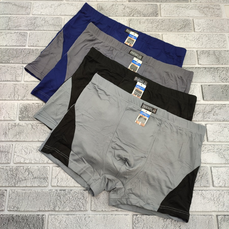 Труси боксери чоловічі паросткування р.XL,2XL,3XL,4XL бавовна + Бамбук (D01731) DOOMILAI 30037738, фото 1