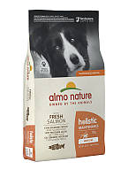 Сухой корм Almo Nature Holistic Dog M для собак средних пород с лососем 12 кг