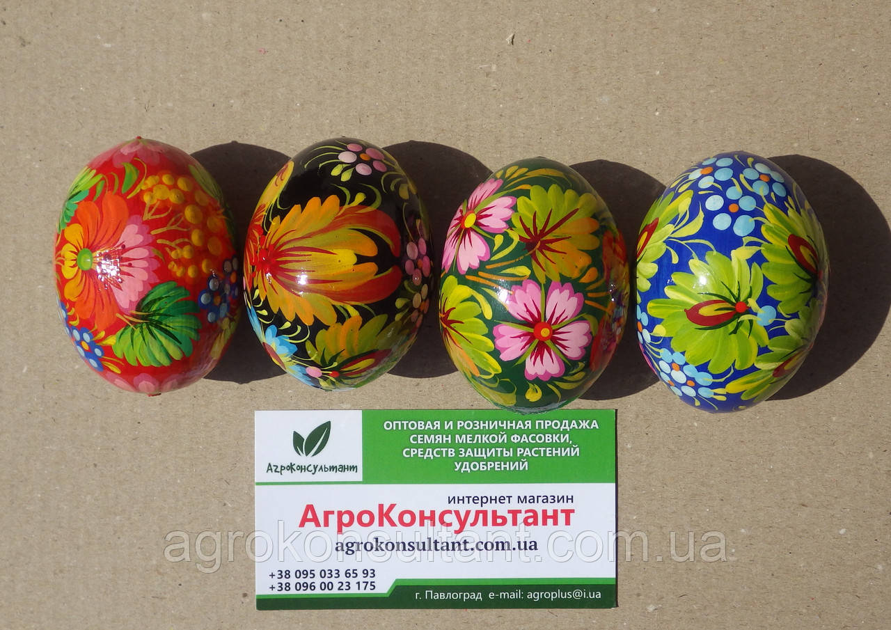 Дерев'яна писанка, Петриківський розпис (ручна робота) / Wooden Easter egg, Petrikovsky painting (handmade)