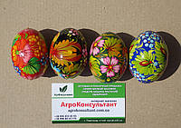 Деревянная писанка, Петриковская роспись (ручная работа) / Wooden Easter egg, Petrikovsky painting (handmade)