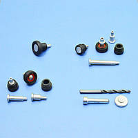 Полный комплект роликов боковой сдвижной двери Citroen Berlingo (08 ) верхний + средний + нижний + инструмент