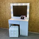 Туалетний столик з підсвіткою + Лампочки в Подарунок, фото 4