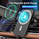 Автомобільний бездротовий магнітний зарядний пристрій для смартфона, фото 8