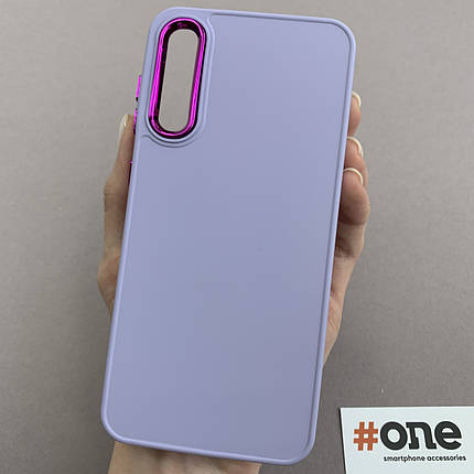 Чохол для Samsung Galaxy A50s преміум чохол з бортиком для камери на телефон самсунг а50с бузковий o7v, фото 1