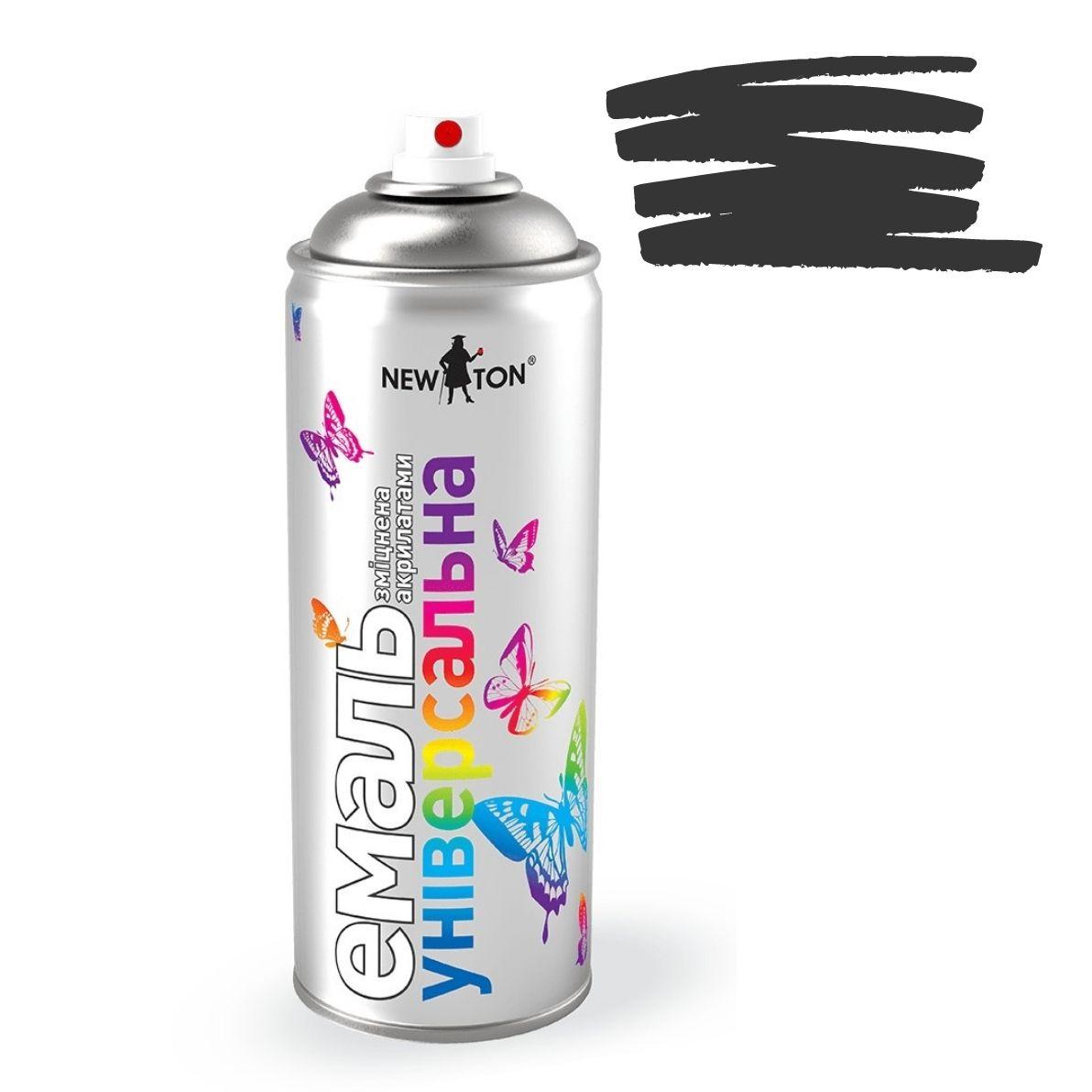 Емаль 9005 Чорна Матова універсальна аерозоль 400мл NewTon