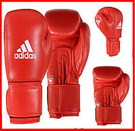 Перчатки боксерские с лицензией AIBA Adidas тренировочные кожанные перчатки