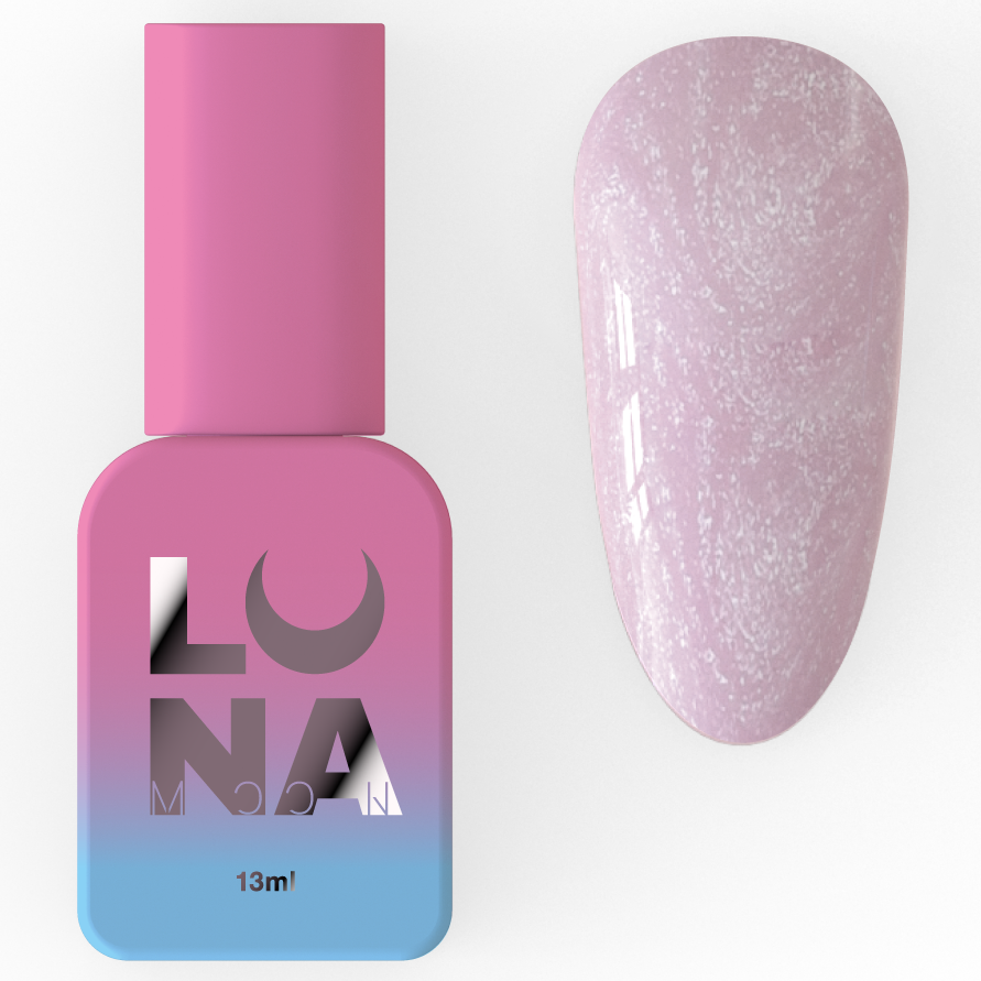 Камуфлююча база Luna Cover Base №18, 13 мл (ніжно-рожевий із шимером)
