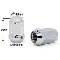 Колесные гайки S&R Конус (M12x1.25x35 NEX21) Chrome N010-B