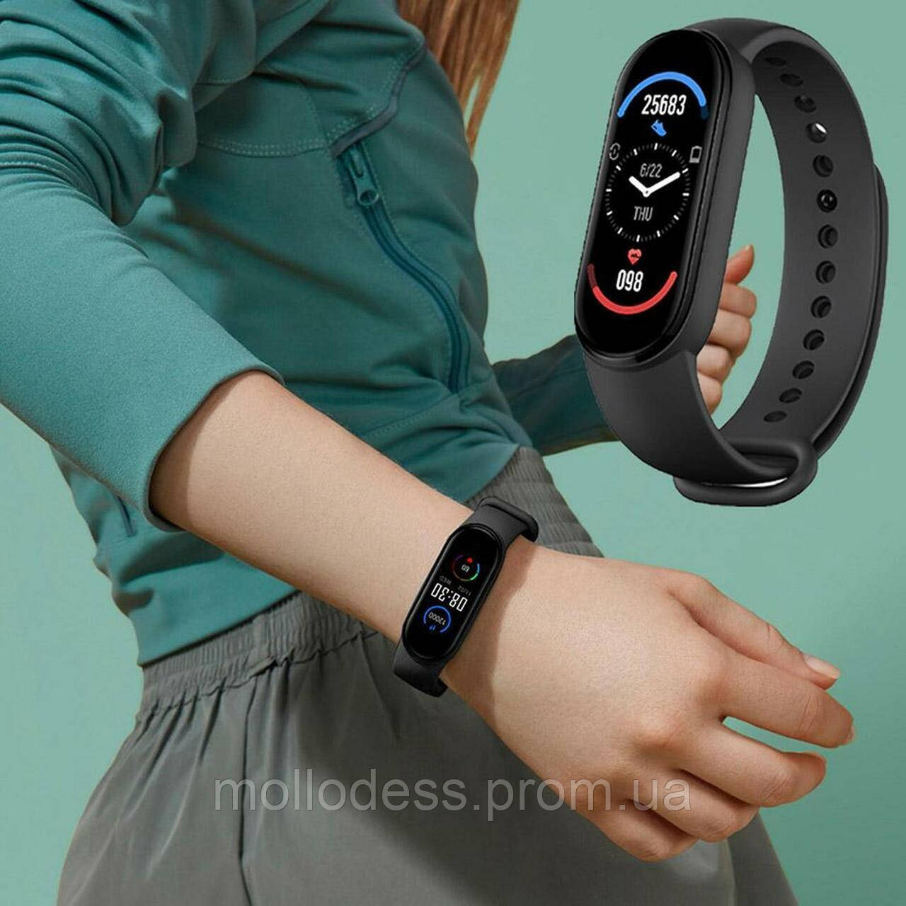 Фитнес трекер Smart Band M6 Смарт часы Умный браслет М 6 BR-00001 - фото 5 - id-p1815915553