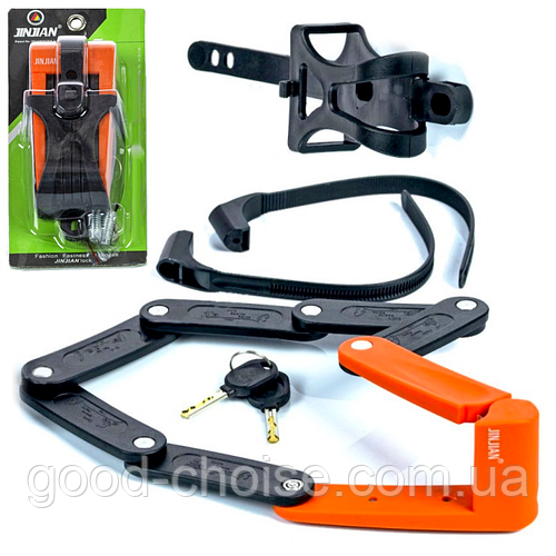 Замок для велосипеда 8-секционный + 2 ключа / Складной замок на ...