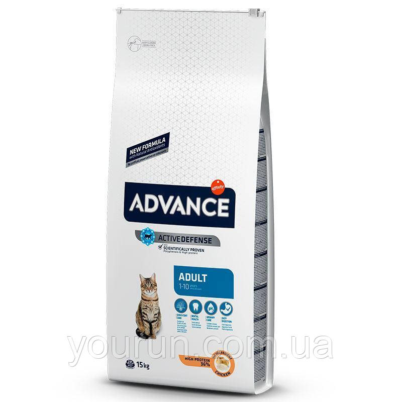 Advance (Едванс) Cat Chicken & Rice корм дорослих для котів, з куркою 15 кг