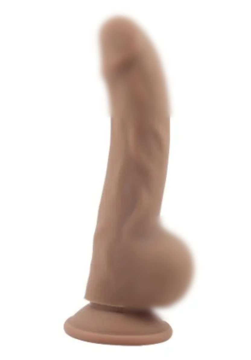 Фалоімітатор із мошонкою на присосці мулат Chisa Naked Legend Navigator 8.6, 22х4 см., фото 1