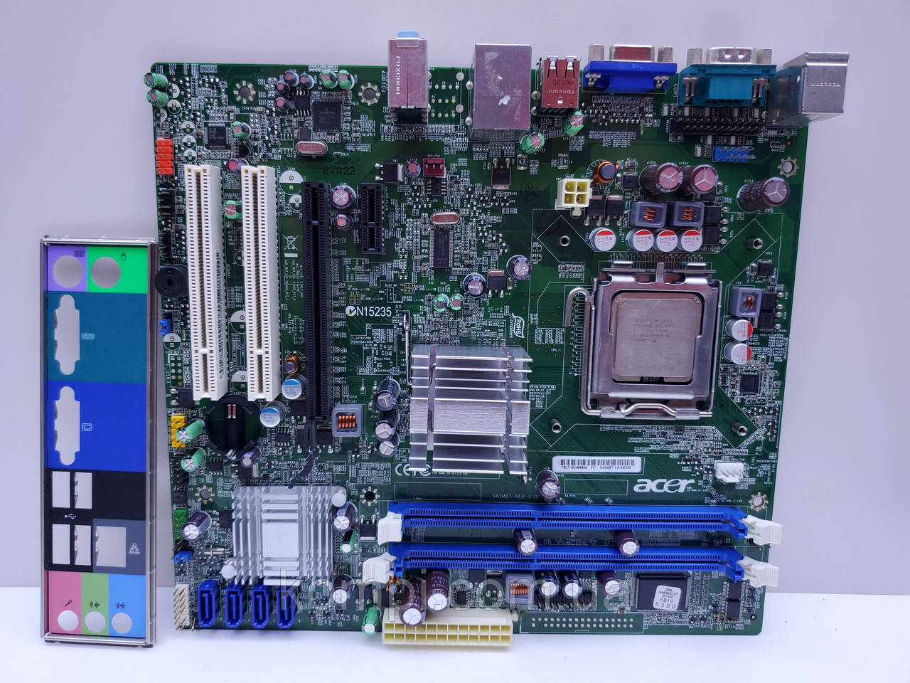 Материнська плата ACER G41M07 (+E5400,Socket 775,DDR3,б/у)