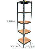 Металлический стеллаж MRL-2100 ( 450x450) чёрный