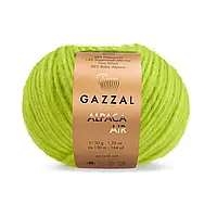 Gazzal ALPACA AIR (Газзал Альпака Ейр) № 92 оливковий (Напіввовняна пряжа, нитки для в'язання)