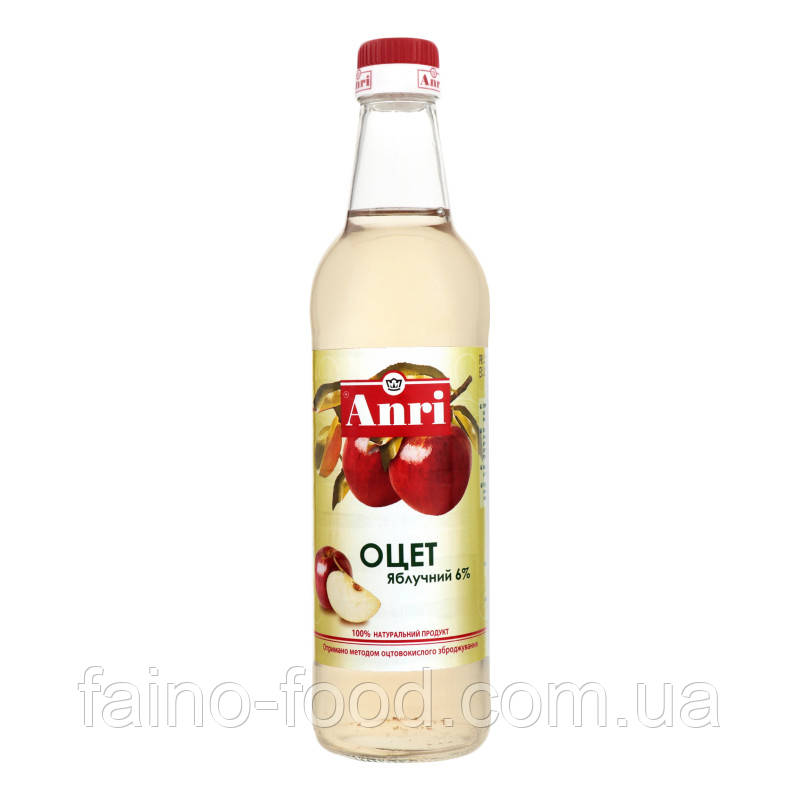 Оцет Яблучний 6% "ANRI", с/бут, 500 мл