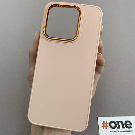 Чохол для Xiaomi Redmi 9C преміум чохол з бортиком для камери на телефон сяомі редмі 9с пудровий o7v, фото 1