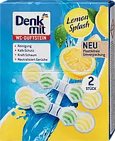 Denkmit WC-Duftstein Multi-Aktiv Lemon Splash Підвісний блок для унітаза Лимон 2 шт.