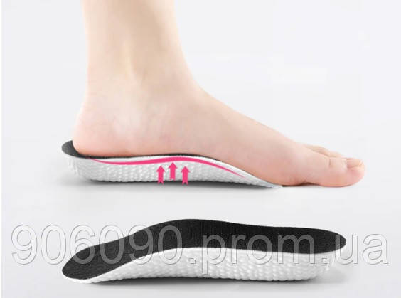 Устілки ортопедичні у взуття під п'ятку (підп'яточник) для збільшення росту на 1,5 см.