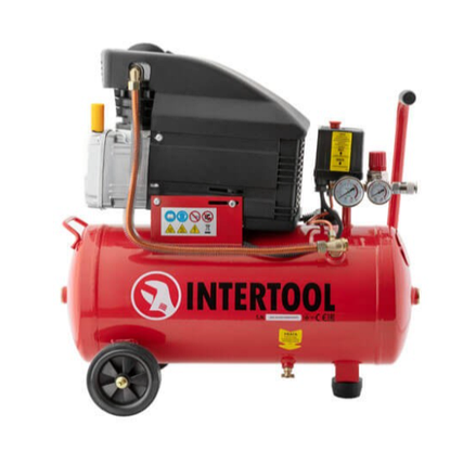 Компресор 24 л,INTERTOOL PT-0010, фото 1