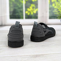 Чоловічі мокасини тапочки сітка сірі Dago Style 3559, фото 4