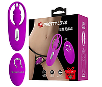 Вибро-стимулятор зайчик с пультом ДУ Pretty Love - Wild Rabbit