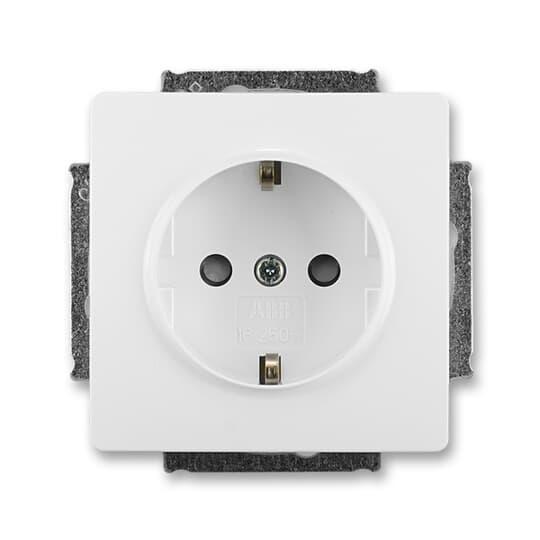 Розетка із заземленням Schuko ABB Swing Білий (5518G-A03449 B1)