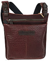 Шкіряна чоловіча сумка, планшетка Михайл Їхтяр, Україна бордова